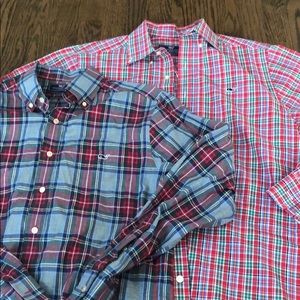 Vineyard Vines Plaid Slim Fit Shirts